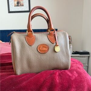 Dooney & Bourke Pebbled Leather in Tan and Brown